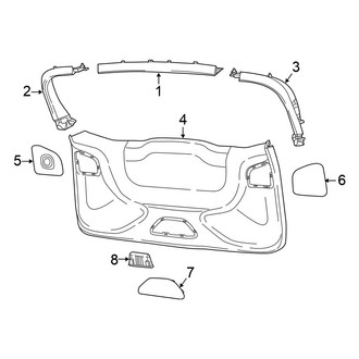 Chrysler OE - Lift Gate - Interior Trim