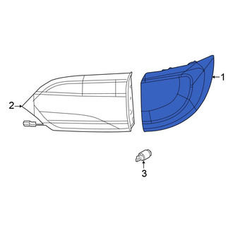 Chrysler OE - Rear Left Inner Tail Light Assembly