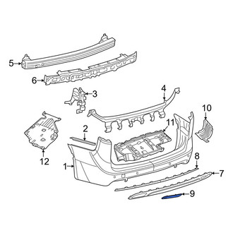 Chrysler OE - Rear Right Reflector Panel