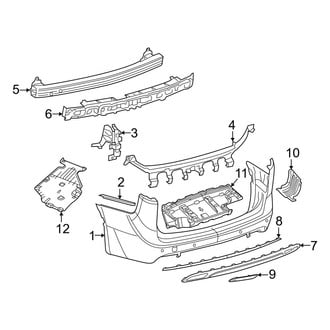 Chrysler OE - Rear Bumper - Bumper & Components (With Trim Panel)