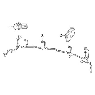 Chrysler OE - Rear Bumper - Electrical Components (With Trim Panel)
