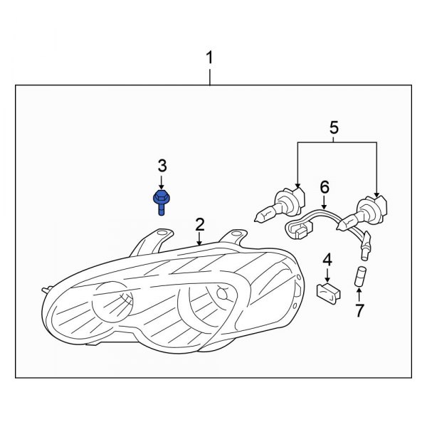 Headlight Mounting Bolt