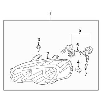 Chrysler OE - Front Lamps - Headlamp Components (Coupe)