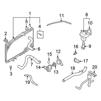 Chrysler OE - Cooling - Radiator & Components (Coupe)