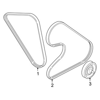 Chrysler OE - Cooling - Belts & Pulleys (Base Coupe J Engine VIN Character)