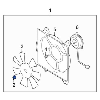 Chrysler OE - Engine Cooling Fan Blade Nut