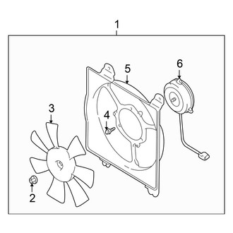 Chrysler OE - Air Conditioner & Heater - Condenser Fan (Coupe)
