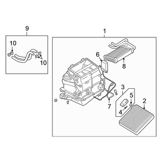 Chrysler OE - Air Conditioner & Heater - Evaporator & Heater Components (Coupe)