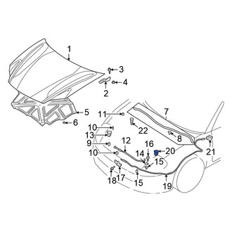 Chrysler OE - Hood Release Cable Clip