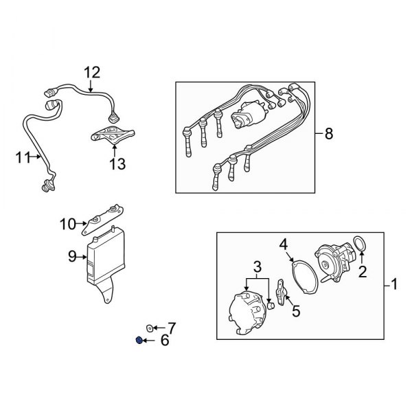 Distributor Rotor Nut