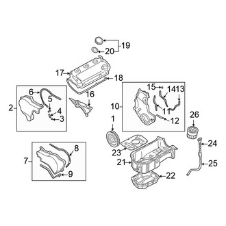 Chrysler OE - Engine / Transaxle - Engine Parts (Outer Components), (LX / LXi Coupe 3.0L)