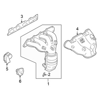 Chrysler OE - Exhaust System - Exhaust Manifold (LX Coupe G Engine VIN Character)
