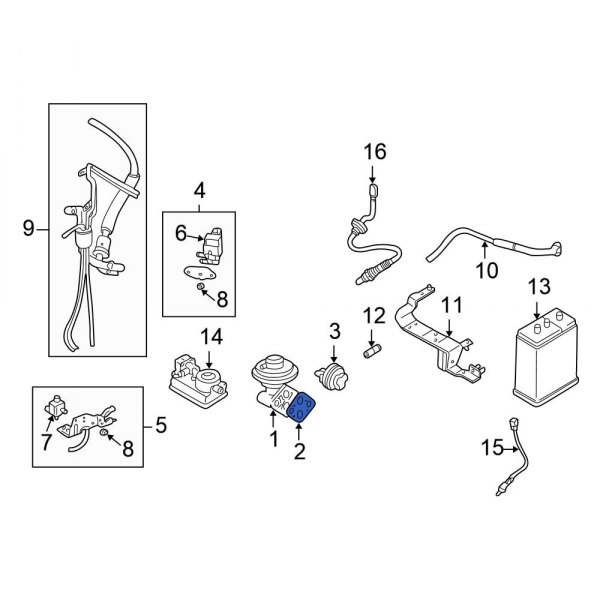 Exhaust Gas Recirculation (EGR) Valve Gasket