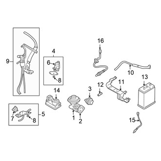 Chrysler OE - Emission System - Emission Components (LX Coupe)