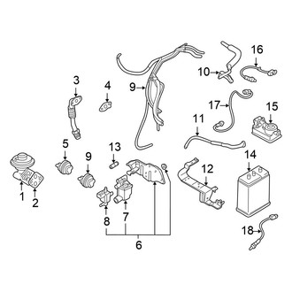 Chrysler OE - Emission System - Emission Components (Coupe 3.0L)
