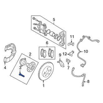 Chrysler OE - Rear Wheel Lug Stud