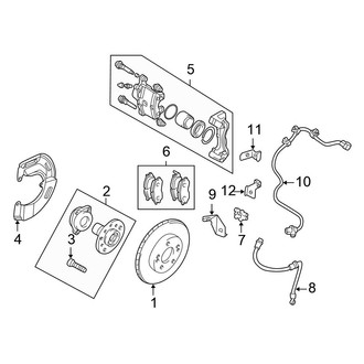 Chrysler OE - Front Suspension - Brake Components (Coupe)