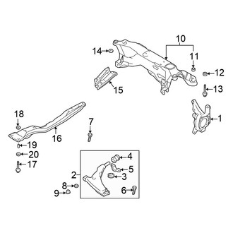 Chrysler OE - Front Suspension - Suspension Components (Coupe 2.4L)