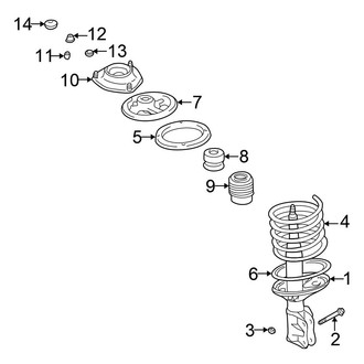 Chrysler OE - Front Suspension - Struts & Components (Coupe)