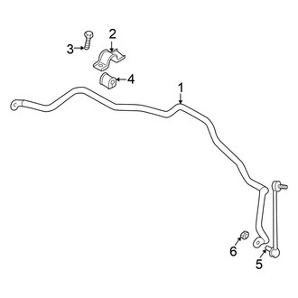 Chrysler OE - Front Suspension - Stabilizer Bar & Components (Coupe)