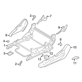 Chrysler OE - Seats & Tracks - Tracks & Components (Manual Driver Seat), (Coupe)
