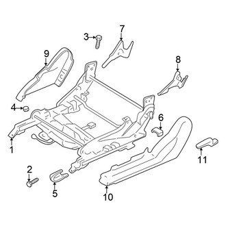 Chrysler OE - Seats & Tracks - Tracks & Components (Power Driver Seat), (Coupe)