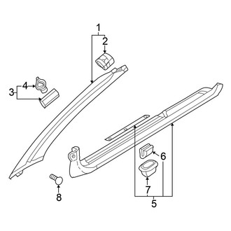 Chrysler OE - Pillars, Rocker & Floor - Interior Trim (Coupe)