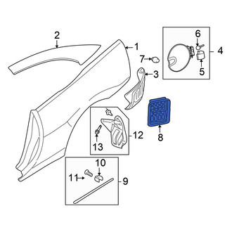 Chrysler OE - Rear Quarter Panel Vent