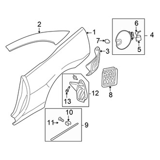 Chrysler OE - Quarter Panel & Components (Coupe)