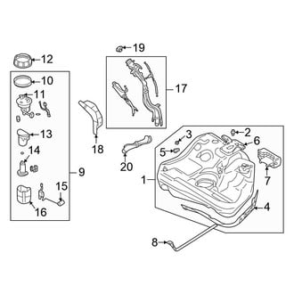 Chrysler OE - Fuel System Components (Coupe)