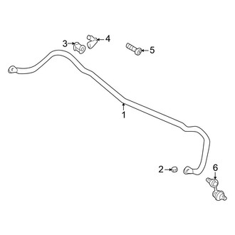Chrysler OE - Rear Suspension - Stabilizer Bar & Components (Coupe)