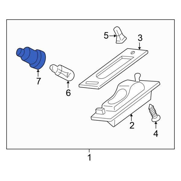 License Plate Light Socket