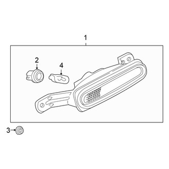 Chrysler OE - Rear Lamps - High Mounted Stop Lamp (Coupe)