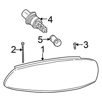 Chrysler OE - Front Lamps - Headlamp Components (Convertible 2.4L / 2.7L)