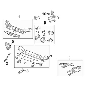 Chrysler OE - Radiator Support (Convertible G / U Engine VIN Character)