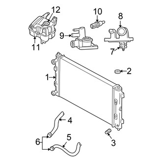 Chrysler OE - Cooling - Radiator & Components (Convertible 2.7L)