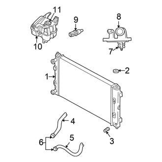 Chrysler OE - Cooling - Radiator & Components (Convertible)