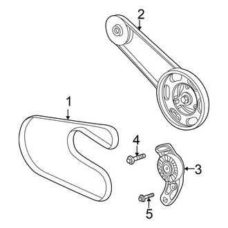 Chrysler OE - Cooling - Belts & Pulleys (Convertible)
