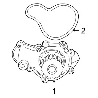 Chrysler OE - Cooling - Water Pump (LX Convertible X Engine VIN Character)