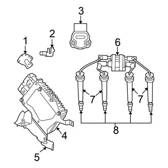 Chrysler OE - Electrical - Ignition System (LX Convertible X Engine VIN Character)