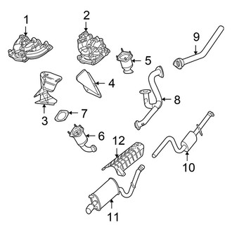 Chrysler OE - Exhaust System - Exhaust Components (Convertible)