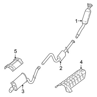 Chrysler OE - Exhaust System - Exhaust Components (Convertible)
