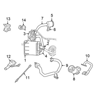 Chrysler OE - Emission System - Emission Components (GTC / Limited / LX / LXi Convertible 2.7L)