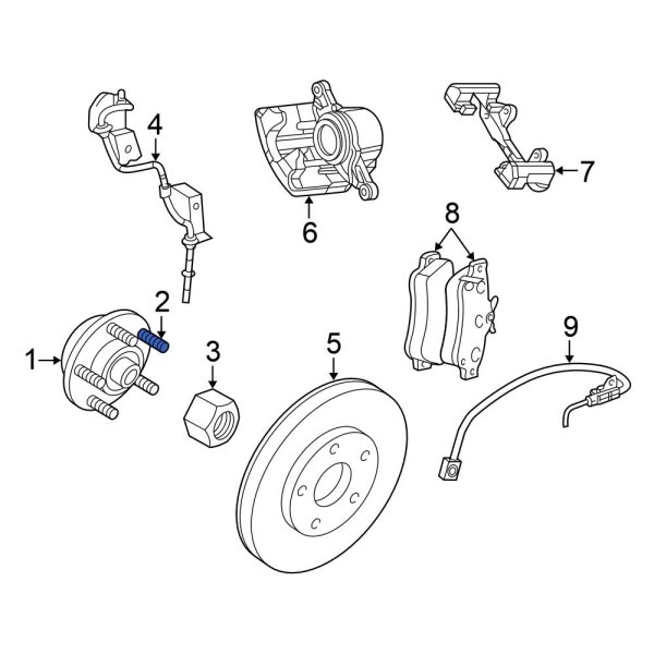 Wheel Lug Stud