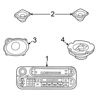 Chrysler OE - Instrument Panel - Sound System (Convertible 2.4L / 2.7L)