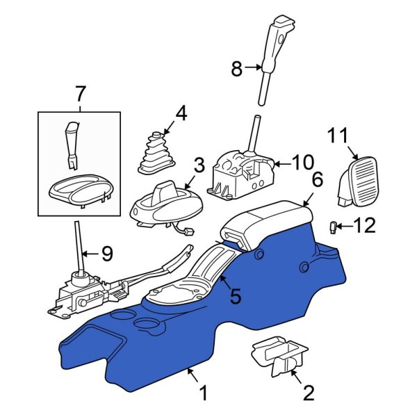 Chrysler OE SY961BTAF Front Center Center Console