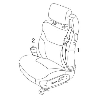 Chrysler OE - Restraint Systems - Front Seat Belts (Convertible)
