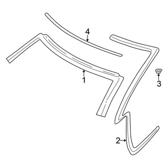 Chrysler OE - Roof - Windshield Header & Components (Convertible G / U Engine VIN Character)