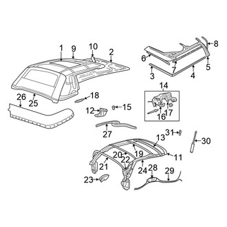Chrysler OE - Convertible/Soft Top - Cover & Components (Convertible 2.4L / 2.7L)