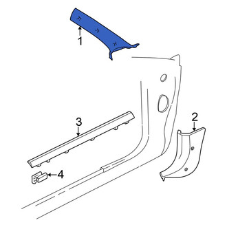 Chrysler OE - Right Body A-Pillar Trim Panel